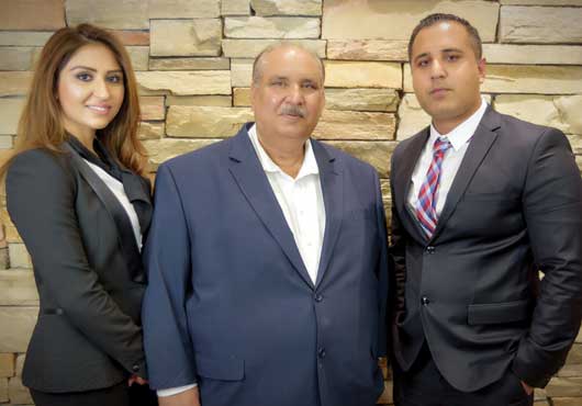 Family-owned and operated, Maxx Builders owes its explosive growth to the vision and talent of its leadership. Seen here, left to right: Vice President Hira Khan; Chairman Shakil Khan; and President Harris Khan.